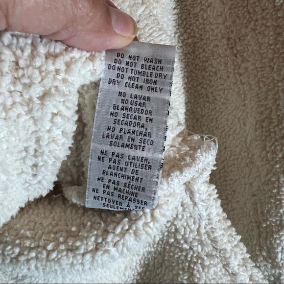 Thread & Supply 1/4 Zip Teddy Bear Fleece Pullover L - Picture 5 of 6